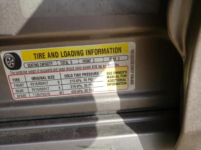 1G1ZC5EU9CF156488 - 2012 CHEVROLET MALIBU 1LT 棕色 照片 12