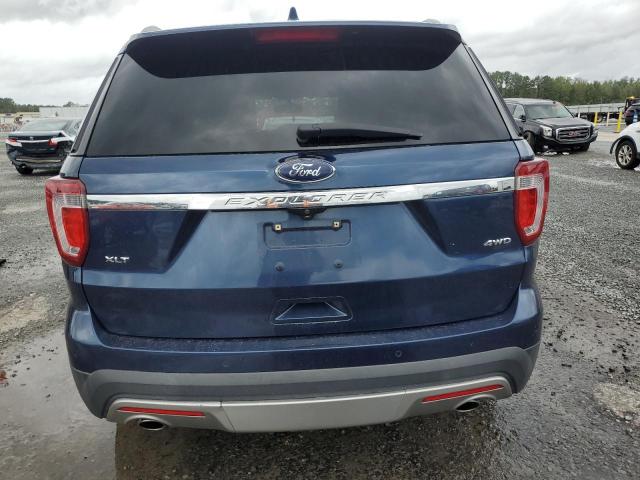 1FM5K8D8XHGC98540 - 2017 FORD EXPLORER XLT BLUE photo 6