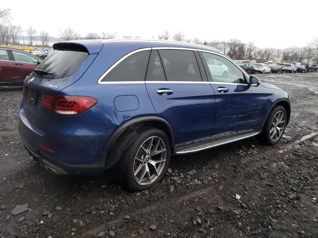 W1N0G8EB0MV321901 - 2021 MERCEDES-BENZ GLC 300 4MATIC BLUE photo 3