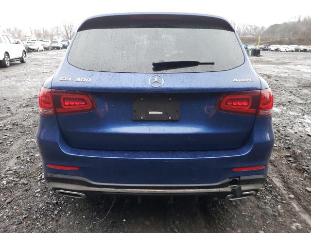 W1N0G8EB0MV321901 - 2021 MERCEDES-BENZ GLC 300 4MATIC BLUE photo 6