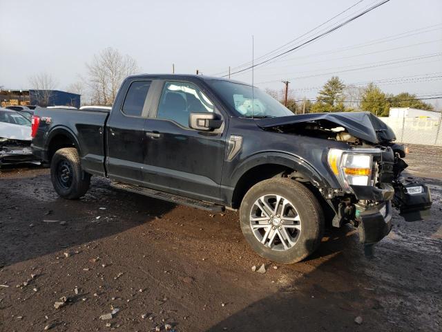 1FTEX1EP1MFA55900 - 2021 FORD F150 SUPER CAB BLACK photo 4