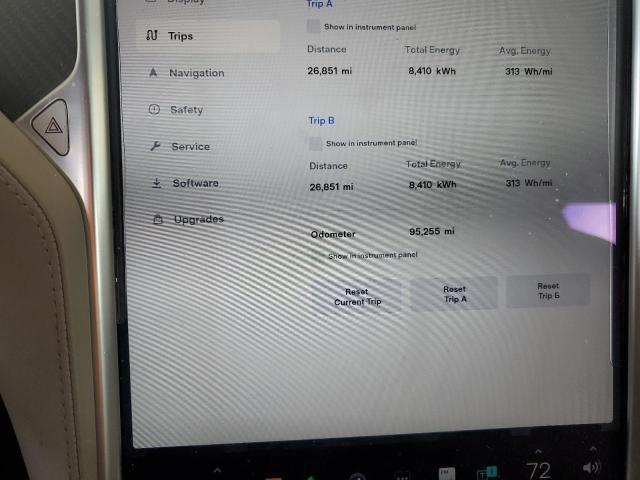 5YJSA1E22GF159314 - 2016 TESLA MODEL S CHARCOAL photo 9