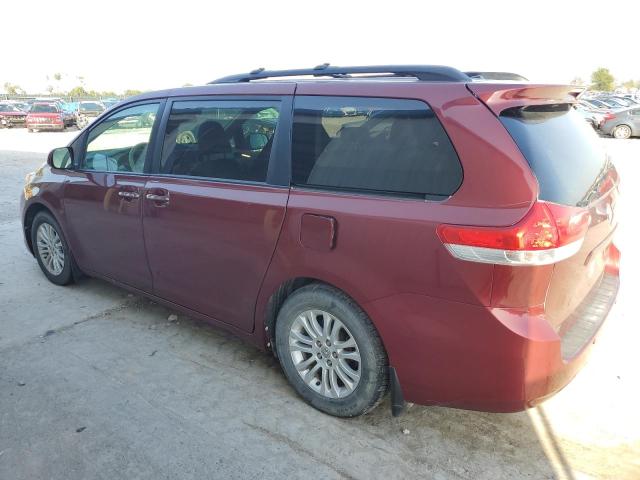 5TDYK3DC7ES414142 - 2014 TOYOTA SIENNA XLE MAROON photo 2