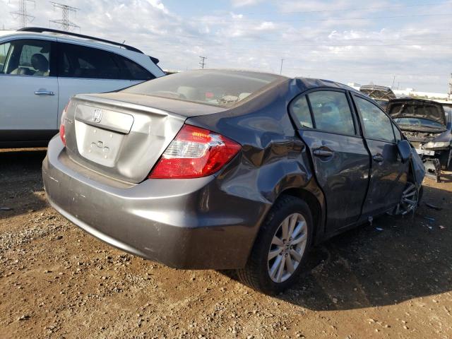 19XFB2F81CE001800 - 2012 HONDA CIVIC EX GRAY photo 3