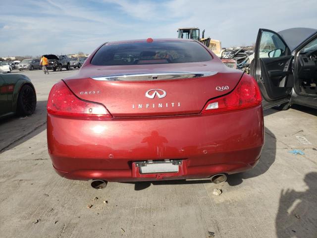 JN1CV6EK1FM871439 - 2015 INFINITI Q60 JOURNEY RED photo 6