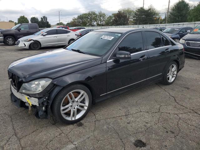 WDDGF8AB0ER318981 - 2014 MERCEDES-BENZ C 300 4MATIC BLACK photo 1