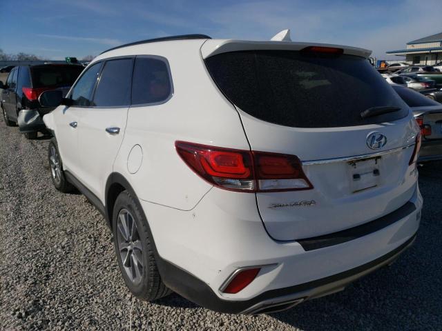 KM8SN4HF7HU249972 - 2017 HYUNDAI SANTA FE SE WHITE photo 2