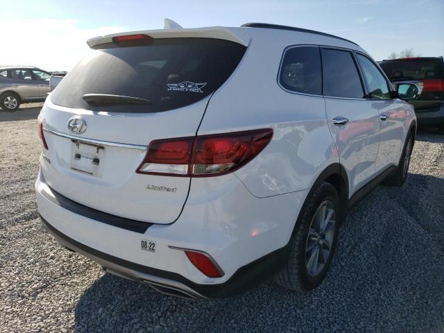 KM8SN4HF7HU249972 - 2017 HYUNDAI SANTA FE SE WHITE photo 3