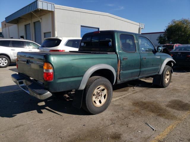 5TEGN92N61Z795957 - 2001 TOYOTA TACOMA DOUBLE CAB PRERUNNER GREEN photo 3