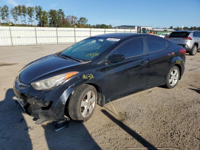 KMHDH4AE1CU363170 - 2012 HYUNDAI ELANTRA GLS BLACK photo 1