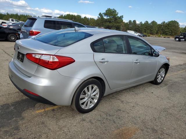 KNAFX4A60E5055846 - 2014 KIA FORTE LX SILVER photo 3