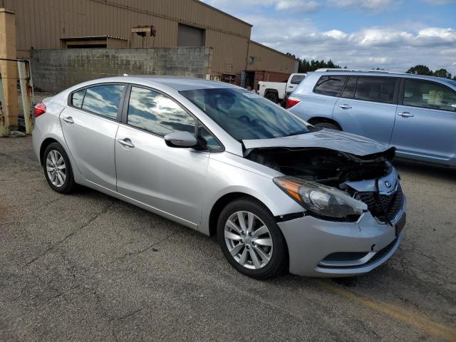 KNAFX4A60E5055846 - 2014 KIA FORTE LX SILVER photo 4