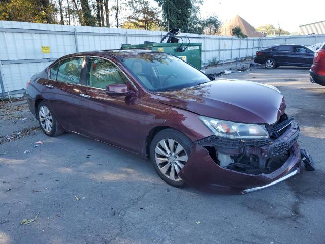 1HGCR2F86FA141283 - 2015 HONDA ACCORD EXL BURGUNDY photo 4