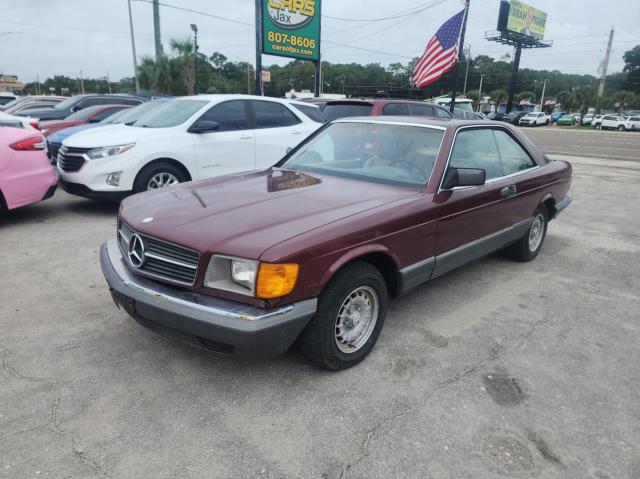 WDBCA44D6FA141462 - 1985 MERCEDES-BENZ 500 SEC BURGUNDY photo 2