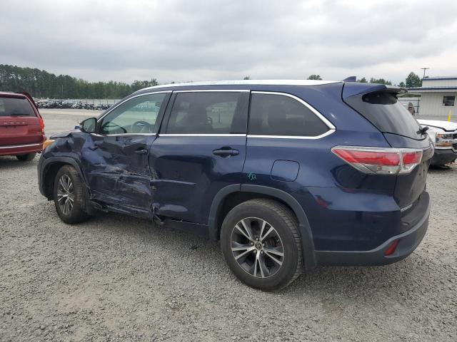 5TDJKRFH7GS326689 - 2016 TOYOTA HIGHLANDER XLE Көк фото 2