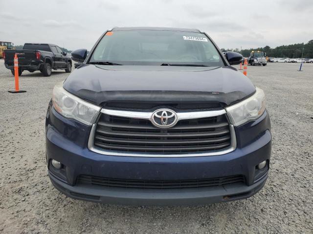 5TDJKRFH7GS326689 - 2016 TOYOTA HIGHLANDER XLE Көк фото 5