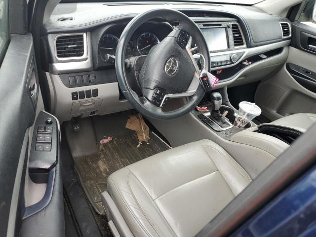 5TDJKRFH7GS326689 - 2016 TOYOTA HIGHLANDER XLE Көк фото 8