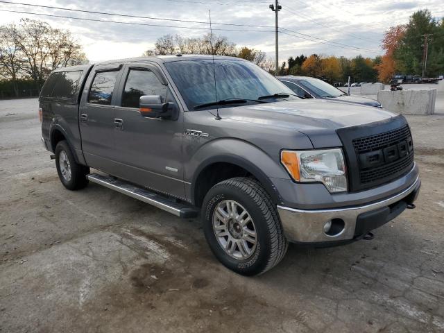 1FTFW1ET5BFB31278 - 2011 FORD F150 SUPERCREW GRAY photo 4