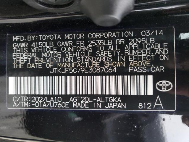 JTKJF5C79E3087064 - 2014 TOYOTA SCION TC 黑色 照片 13