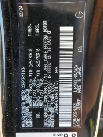 JTEABFAJ9RK001377 - 2024 TOYOTA LAND CRUIS BASE BLACK photo 14