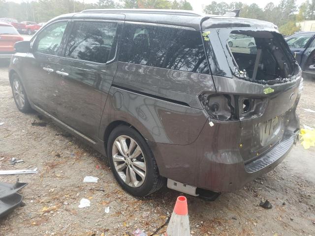 KNDME5C1XH6336915 - 2017 KIA SEDONA SXL BROWN photo 2