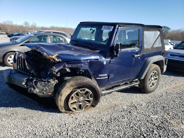 1C4AJWAG3DL512128 - 2013 JEEP WRANGLER SPORT BLUE photo 1