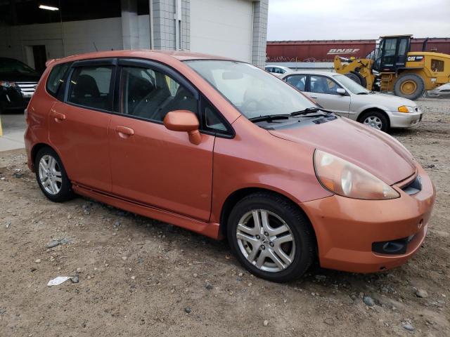 JHMGD38627S065300 - 2007 HONDA FIT S ნარინჯისფერი ფოტო 4
