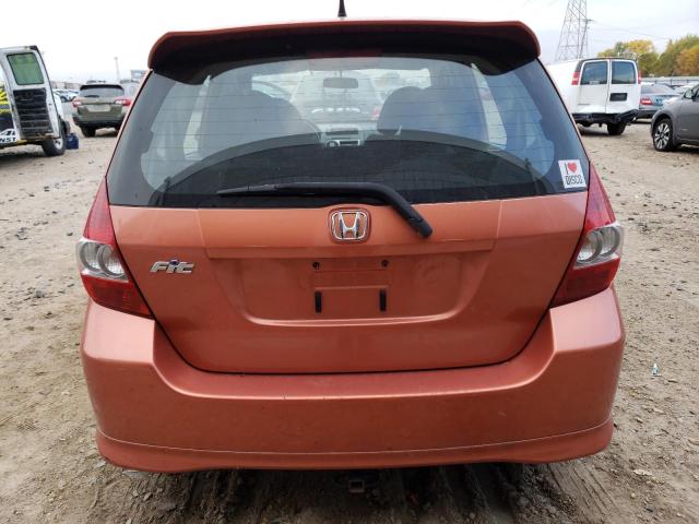 JHMGD38627S065300 - 2007 HONDA FIT S ნარინჯისფერი ფოტო 6