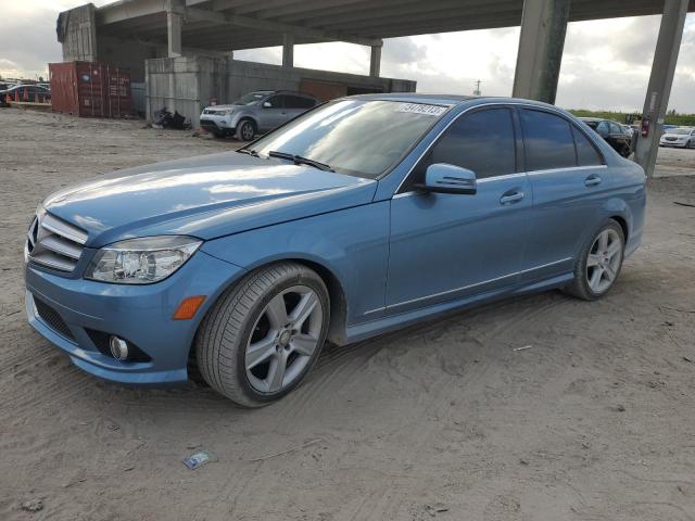 WDDGF5EB9AR092927 - 2010 MERCEDES-BENZ C 300 BLUE photo 1