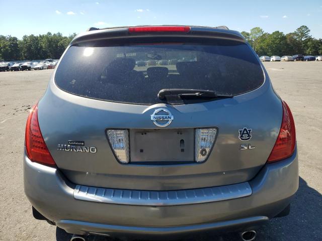 JN8AZ08T46W417804 - 2006 NISSAN MURANO SL GRAY photo 6