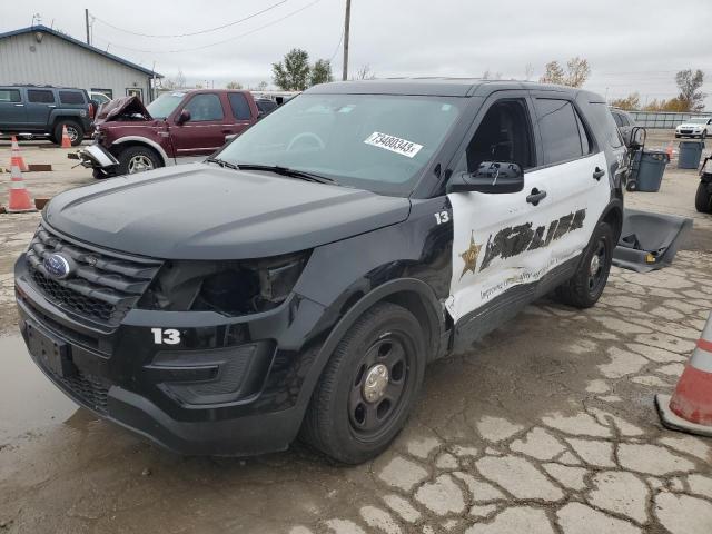 1FM5K8AR2HGC07290 - 2017 FORD EXPLORER POLICE INTERCEPTOR BLACK photo 1