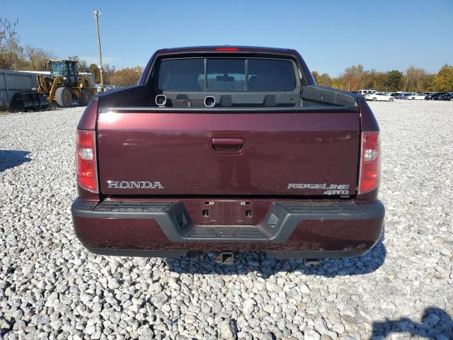 5FPYK1F55AB013519 - 2010 HONDA RIDGELINE RTL MAROON photo 6