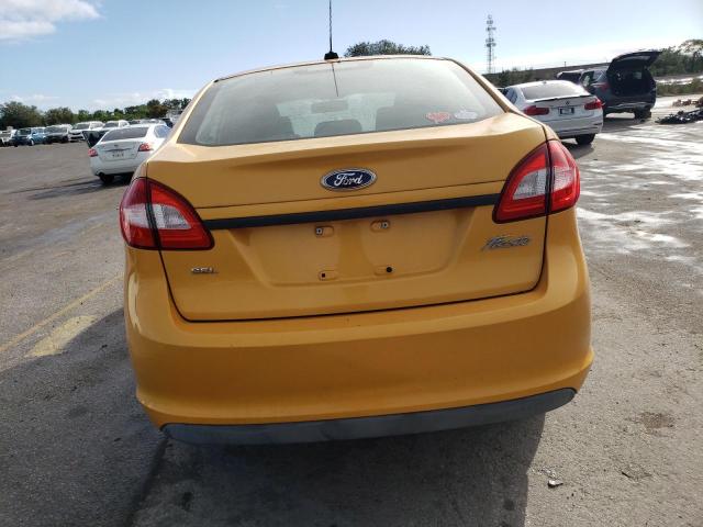 3FADP4CJ2BM108473 - 2011 FORD FIESTA SEL YELLOW photo 6