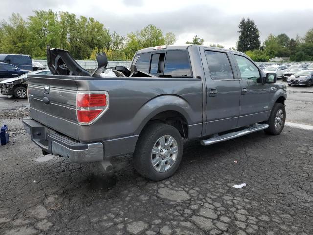 1FTFW1CTXBFC51824 - 2011 FORD F150 SUPERCREW GRAY photo 3