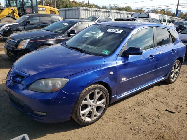 JM1BK344181810230 - 2008 MAZDA 3 HATCHBACK BLUE photo 1