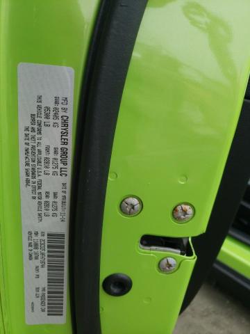 2C3CDZFJ0FH718744 - 2015 DODGE CHALLENGER R/T SCAT PACK GREEN photo 13