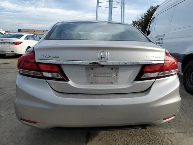 19XFB2F51DE014957 - 2013 HONDA CIVIC LX SILVER photo 6