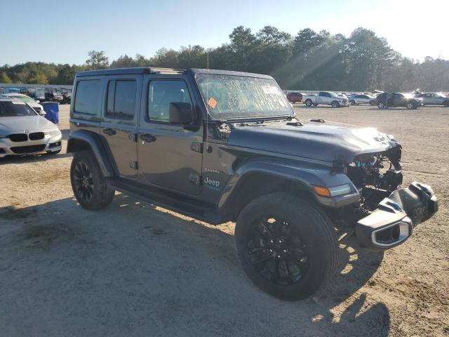 1C4JJXP64NW110381 - 2022 JEEP WRANGLER U SAHARA 4XE GRAY photo 4