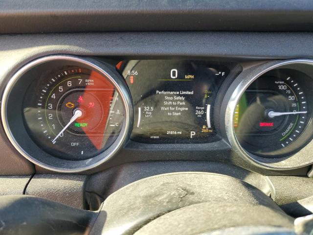 1C4JJXP64NW110381 - 2022 JEEP WRANGLER U SAHARA 4XE GRAY photo 9