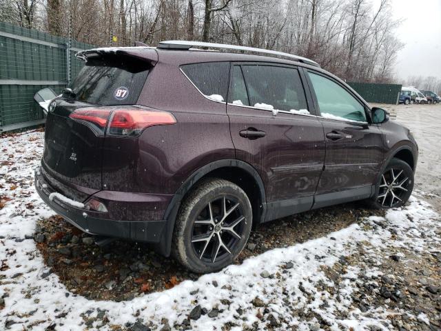 2T3JFREV3JW755037 - 2018 TOYOTA RAV4 SE BURGUNDY photo 3