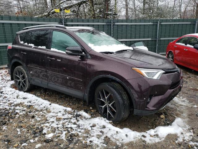 2T3JFREV3JW755037 - 2018 TOYOTA RAV4 SE BURGUNDY photo 4