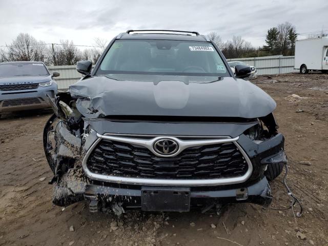 5TDGZRBHXMS554113 - 2021 TOYOTA HIGHLANDER XLE BLACK photo 5