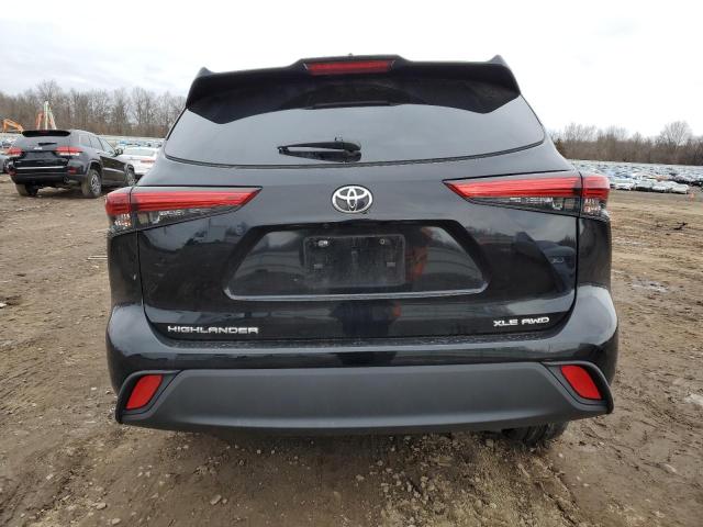 5TDGZRBHXMS554113 - 2021 TOYOTA HIGHLANDER XLE BLACK photo 6