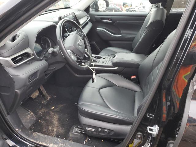 5TDGZRBHXMS554113 - 2021 TOYOTA HIGHLANDER XLE BLACK photo 7