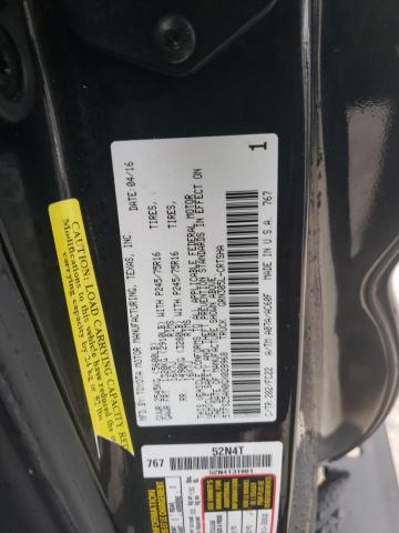 5TFSZ5AN0GX028968 - 2016 TOYOTA TACOMA ACCESS CAB BLACK photo 12