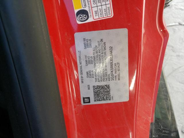 1G1FK1R69J0184432 - 2018 CHEVROLET CAMARO ZL1 红色 照片 12