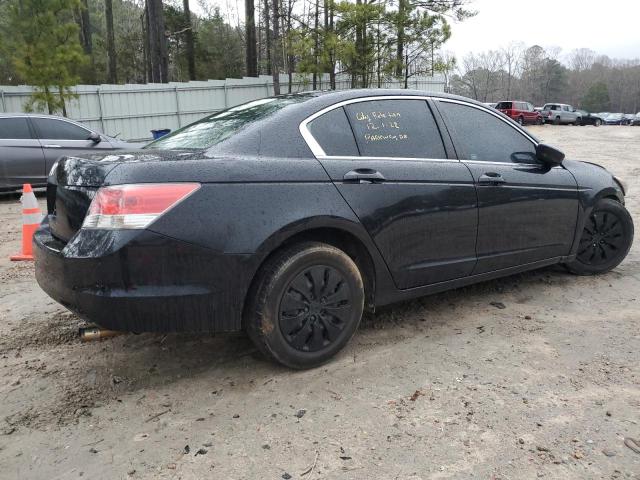 1HGCP26348A140646 - 2008 HONDA ACCORD LX BLACK photo 3