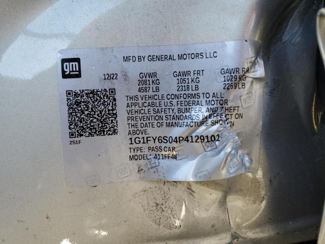 1G1FY6S04P4129101 - 2023 CHEVROLET BOLT EUV LT SILVER photo 13