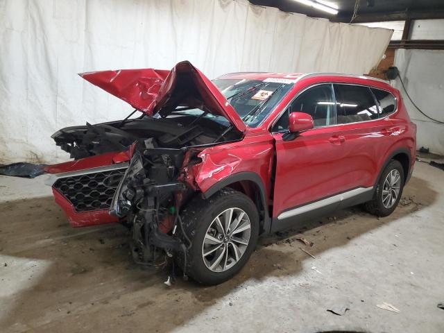 5NMS3CAD5KH020251 - 2019 HYUNDAI SANTA FE SEL RED photo 1