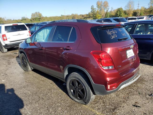 3GNCJLSBXHL165103 - 2017 CHEVROLET TRAX 1LT BURGUNDY photo 2